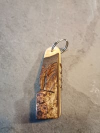 Image 1 of Walnut live edge key fob