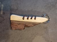Image 3 of Walnut live edge key fob