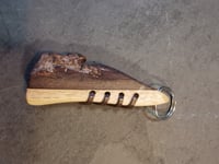 Image 4 of Walnut live edge key fob