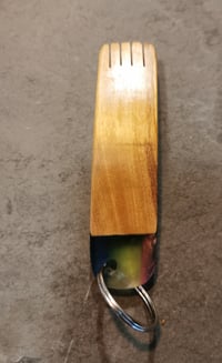 Image 1 of Olive wood and resin key fob