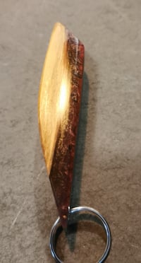 Image 5 of Olive wood and resin key fob