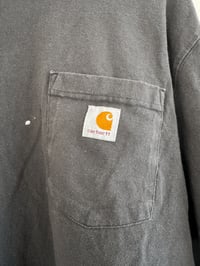 Image 3 of Vintage Carhartt - Black Pocket Logo Long Sleeve T-Shirt (Large)