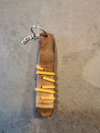 Image 2 of Live end Walnut key fob