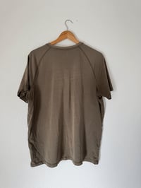 Image 3 of Vintage Carhartt - Dusty Olive Henley Short Sleeve T-Shirt (Large)