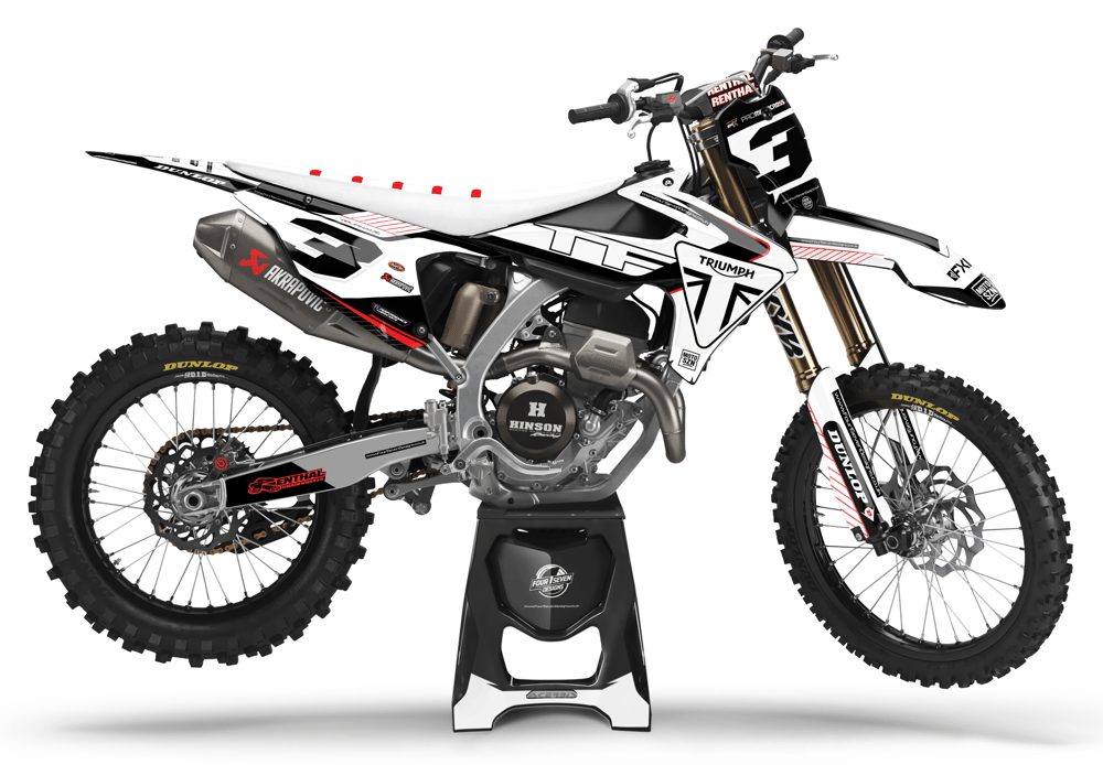 Image of 2026 Factory Triumph White Black Red