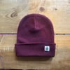 CUFFED BEANIE - BURGUNDY