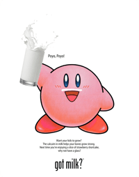 got milk? poster (kirby)