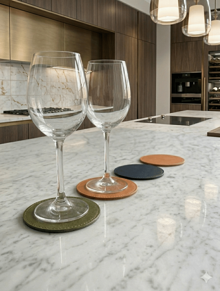 Image of Leather Coasters