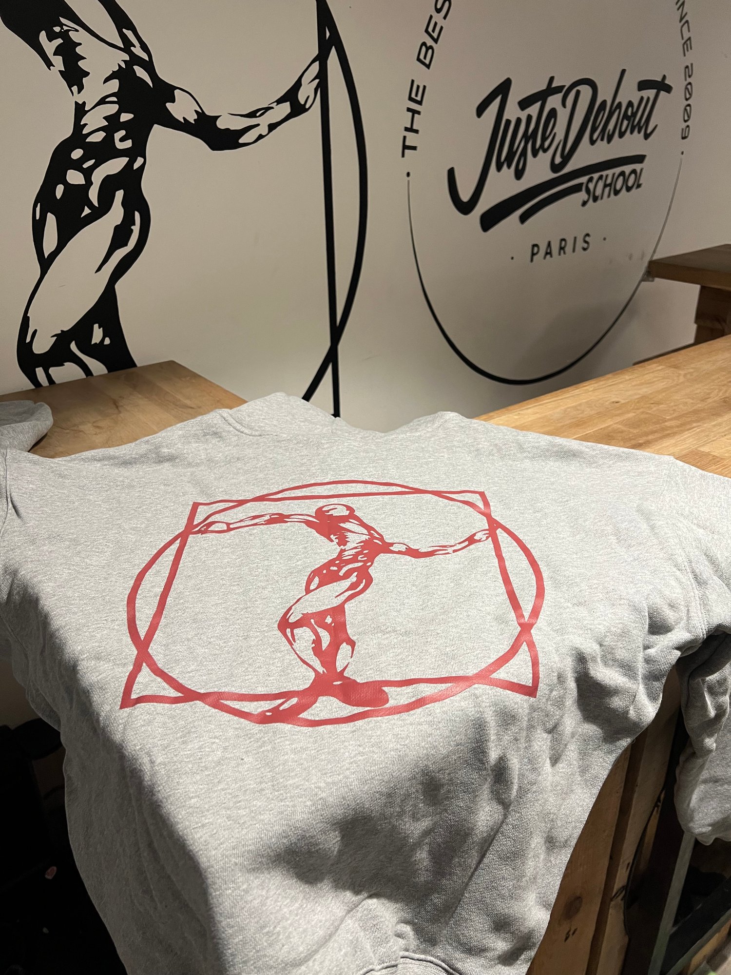 Image of JD Grey & Dark red Hoodie 2026 