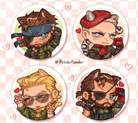 Cat Boys MGS button pins