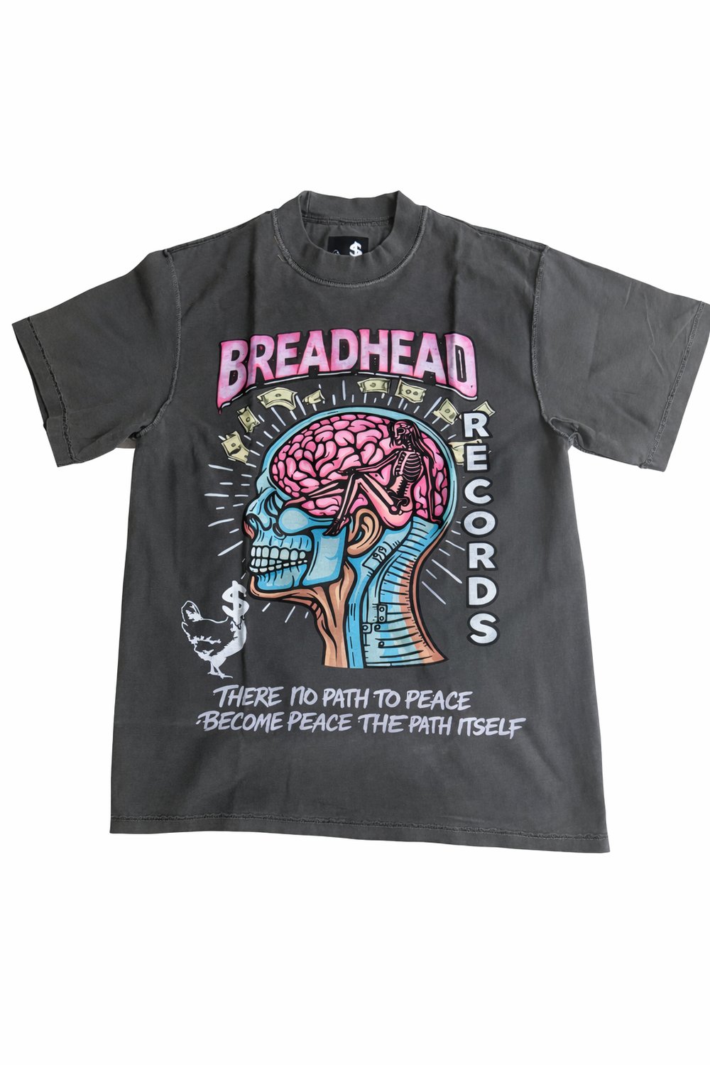 Image of Grey BreadHead Records Tee