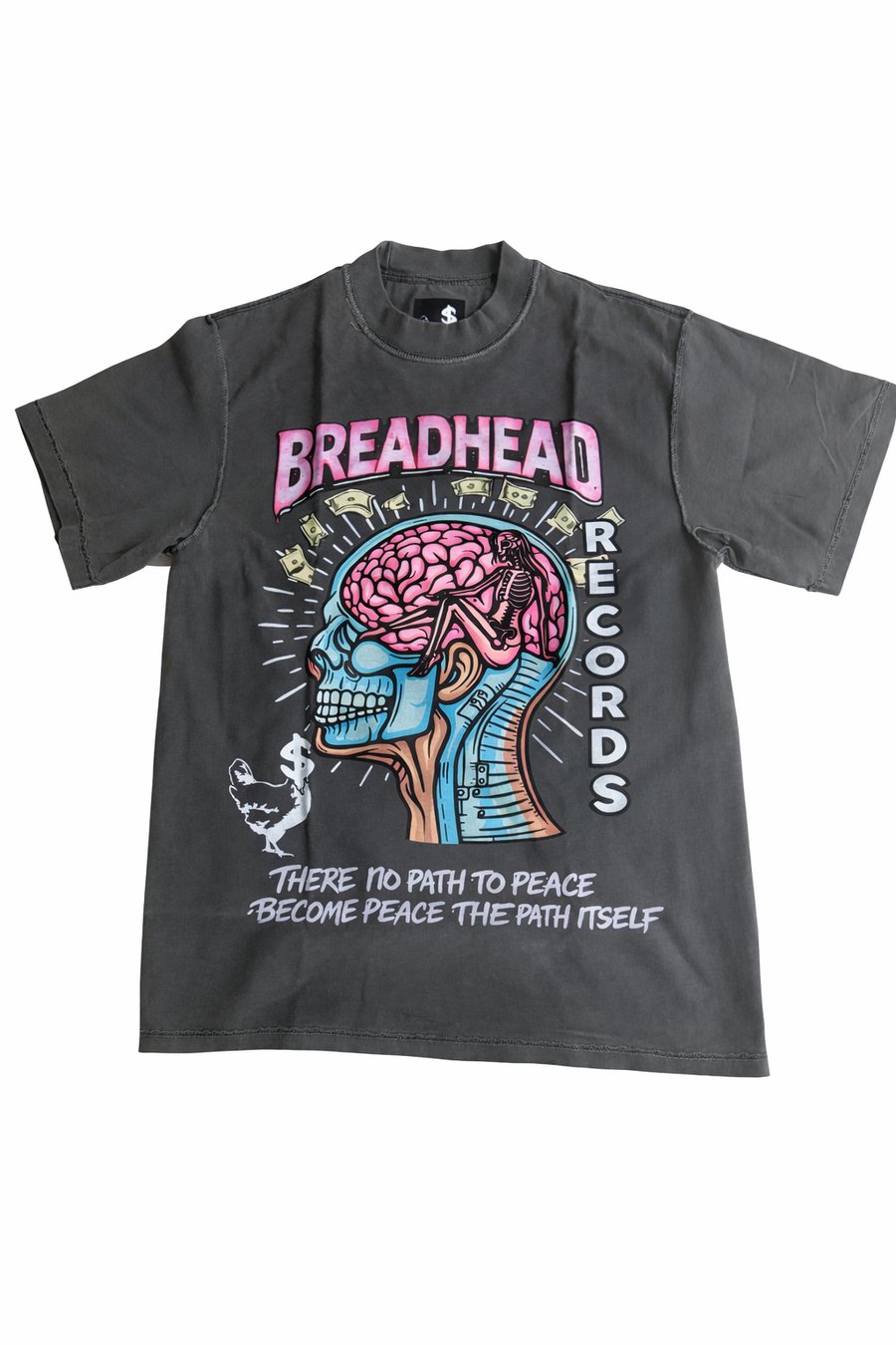 Image of Grey BreadHead Records Tee