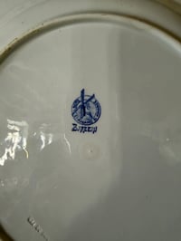 Image 7 of Grand plat en terre de fer Saint Amand et Hamage - Art de la table ancien