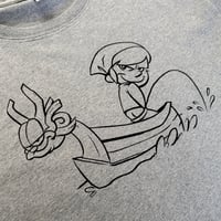 Image 2 of WINDWANKER - Adam Rosenlund *MELANGE GREY TEE*