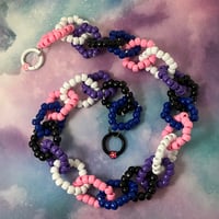 Genderfluid Pride Kandi Belt Chain Accessory Wallet Chain