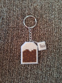 Image 6 of Stitched Keychains - Cassette Tape, Gameboy, DVD Logo, Tea 