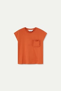 Image 2 of CAMISETA BÁSICA ALGODÓN MARRÓN 