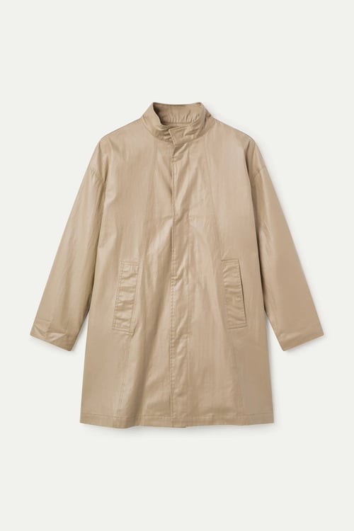 Image of 4- Gabardina de Algodón Beige