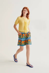 Image 5 of CÁRDIGAN PUNTO FLORAL AMARILLO