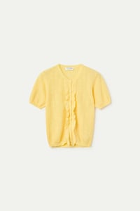 Image 6 of CÁRDIGAN PUNTO FLORAL AMARILLO