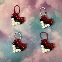 Pokeball Heart Kandi Keychain