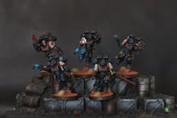 Image 1 of Warhammer 40k Black Templars Assault Intercessores With Jumpacks Fully Painted