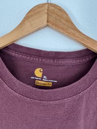 Image 2 of Vintage Carhartt - Burgundy Heavyweight T-Shirt