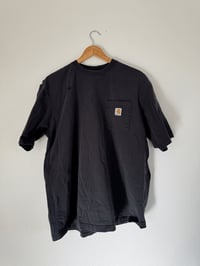 Image 1 of Vintage Carhartt - Black Heavyweight Pocket Logo T-Shirt