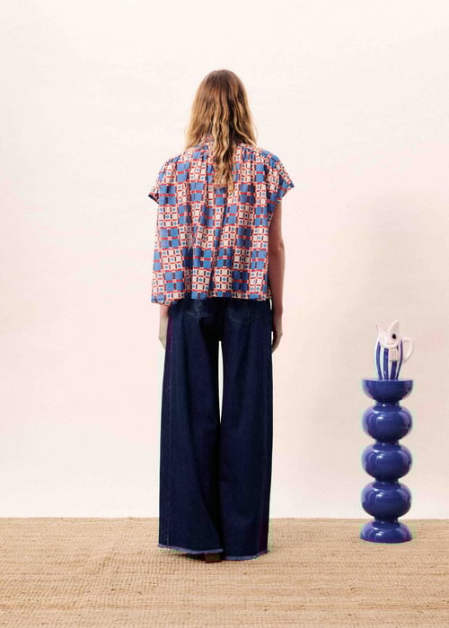 Image of 1-Blusa Azulejos