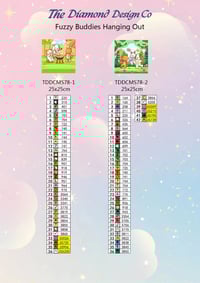 Image 3 of Fuzzy Buddies Hanging Out Mini Diamond Painting Kit by Tiny Daisy