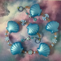 Pastel Blue Mermaid Kandi Belt Chain Accessory Wallet Chain