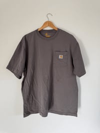 Image 1 of Vintage Carhartt - Grey Heavyweight Pocket Logo T-Shirt