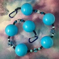 Blue Bears Ball Kandi Belt Chain Accessory Wallet Chain