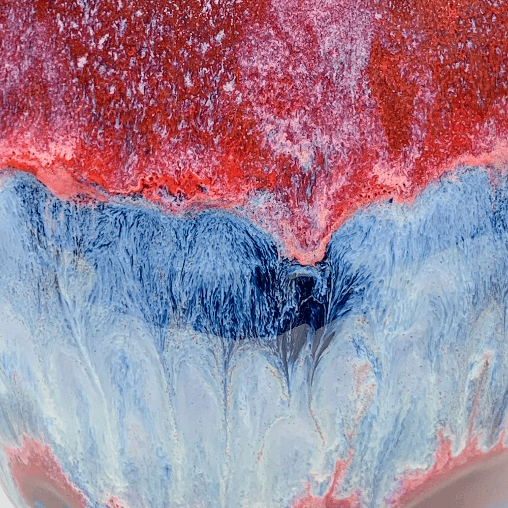 Image of Bouquet Vase with Reactive Glaze