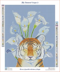 Image 3 of Tiger Lily Full Size Diamond Painting by Hannah Spiegleman