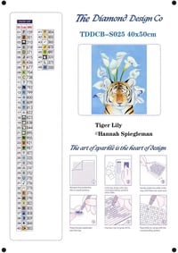 Image 4 of Tiger Lily Full Size Diamond Painting by Hannah Spiegleman