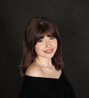 Image of Classic Heirloom Portrait Session | Velvet Drape School Portraits | San Antonio Studio Photographer