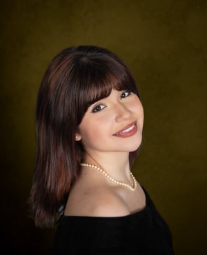 Image of Classic Heirloom Portrait Session | Velvet Drape School Portraits | San Antonio Studio Photographer