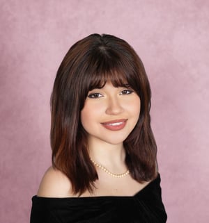 Image of Classic Heirloom Portrait Session | Velvet Drape School Portraits | San Antonio Studio Photographer