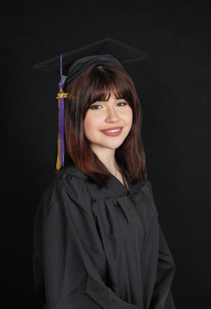 Image of Classic Heirloom Portrait Session | Velvet Drape School Portraits | San Antonio Studio Photographer