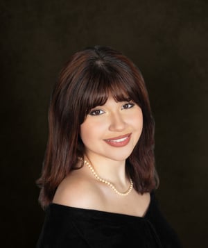 Image of Classic Heirloom Portrait Session | Velvet Drape School Portraits | San Antonio Studio Photographer