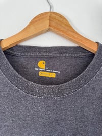 Image 3 of Vintage Carhartt - Grey Marl Pocket Logo Long Sleeve T-Shirt