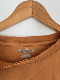 Image 2 of Vintage Carhartt - Orange Pocket Logo Long Sleeve T-Shirt