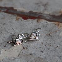 Image 2 of Pastel sapphire drop earrings 