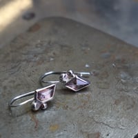 Image 1 of Pastel sapphire drop earrings 