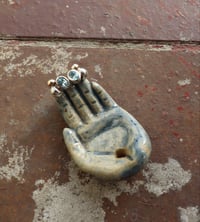 Image 1 of Topaz cluster stud earrings 