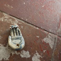 Image 2 of Topaz cluster stud earrings 