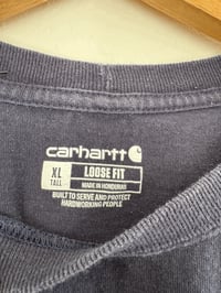 Image 2 of Vintage Carhartt - Navy Blue Heavyweight Pocket Logo T-Shirt