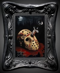 Image 1 of "Friday the 13th" 5x7" Custom OIl Study