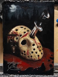 Image 2 of "Friday the 13th" 5x7" Custom OIl Study